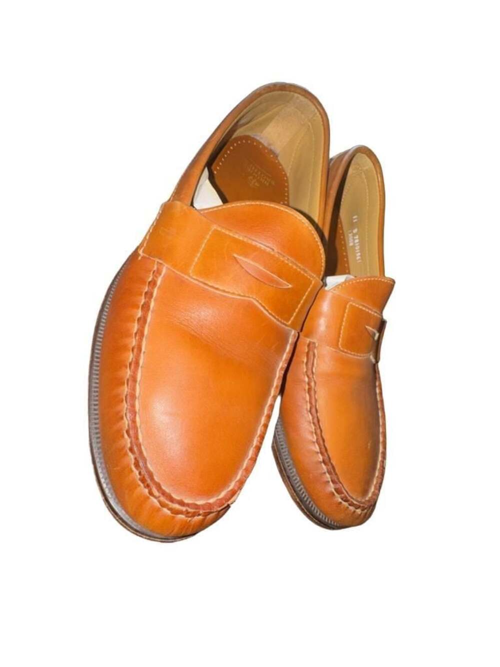 Brooks Brothers Brown Leather Penny Loafer Shoes Men's Size 11 D Brooks Brothers